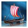 A scale model of a viking ship.